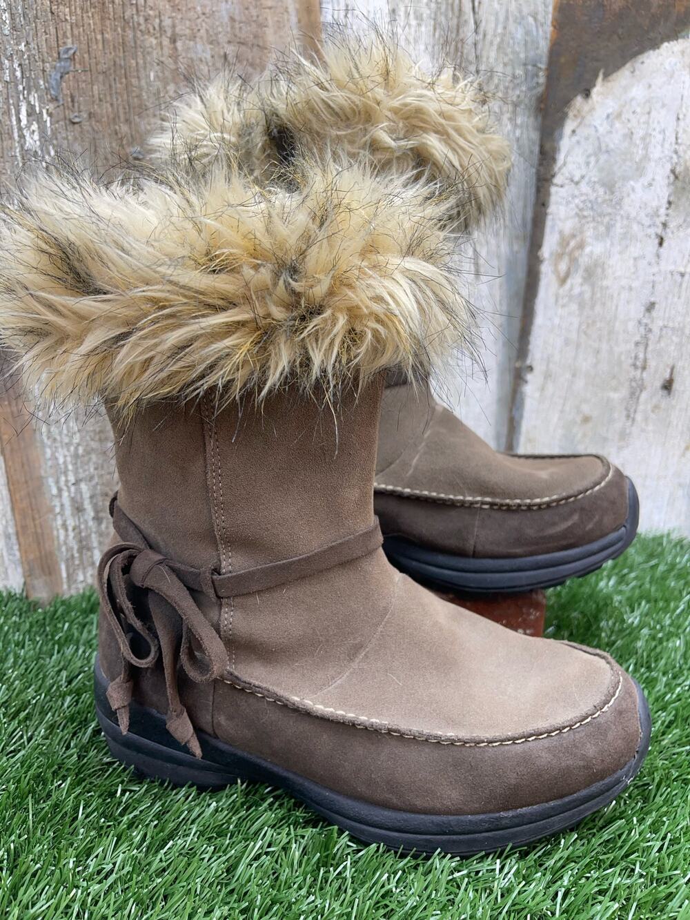 SOREL Northern Lights Brown Suede Winter Snow Boots Women's 9